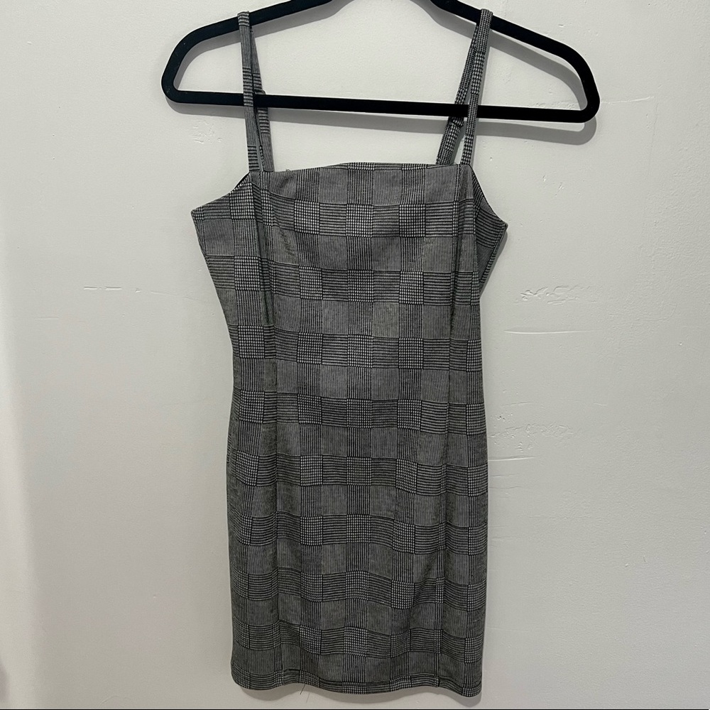 Forever 21 Black and White Plaid Dress
